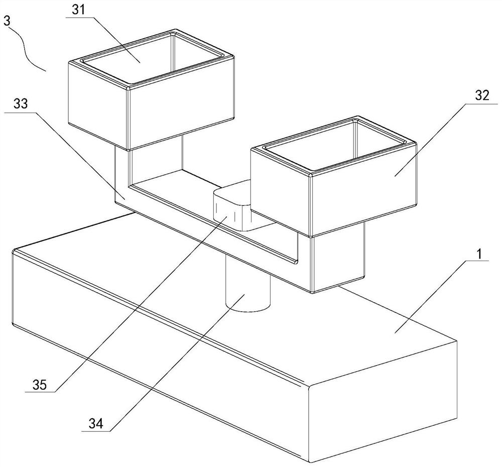 Electronic material with high thermal stability, and preparation device thereof