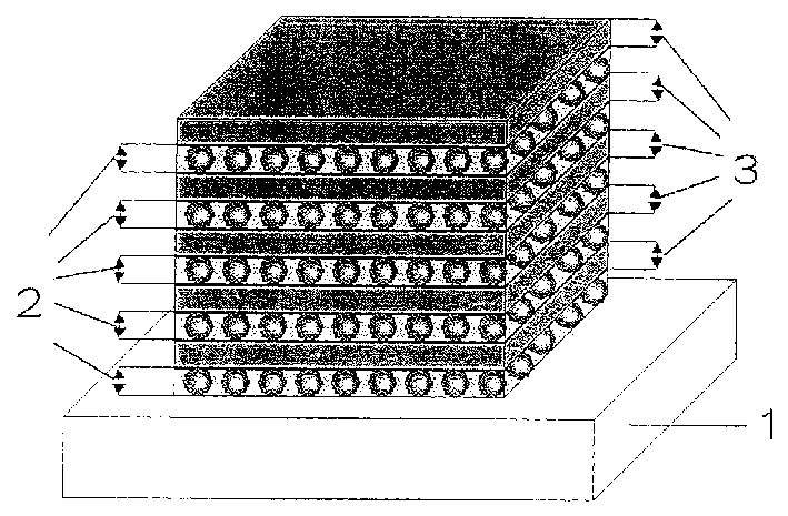 Process for preparing nanometer metallic particles dispersion oxide optical thin film