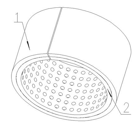 Sliding bearing with micro holes on inner wall thereof
