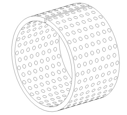 Sliding bearing with micro holes on inner wall thereof