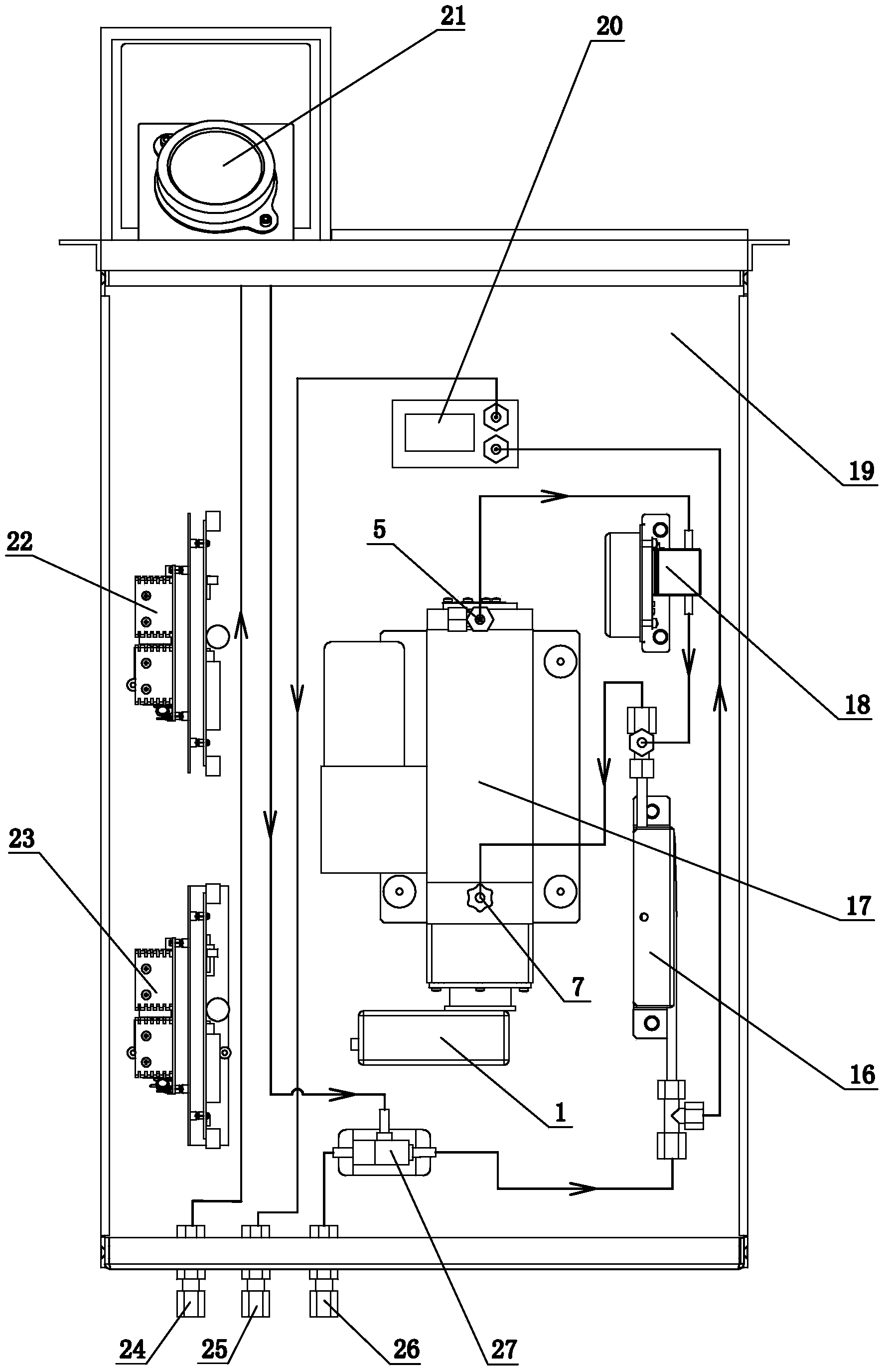 Fluorescence reaction detector and sulfur dioxide automatic monitoring device using same