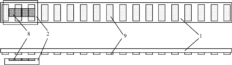 Combined coding type vortex lattice absolute position sensor