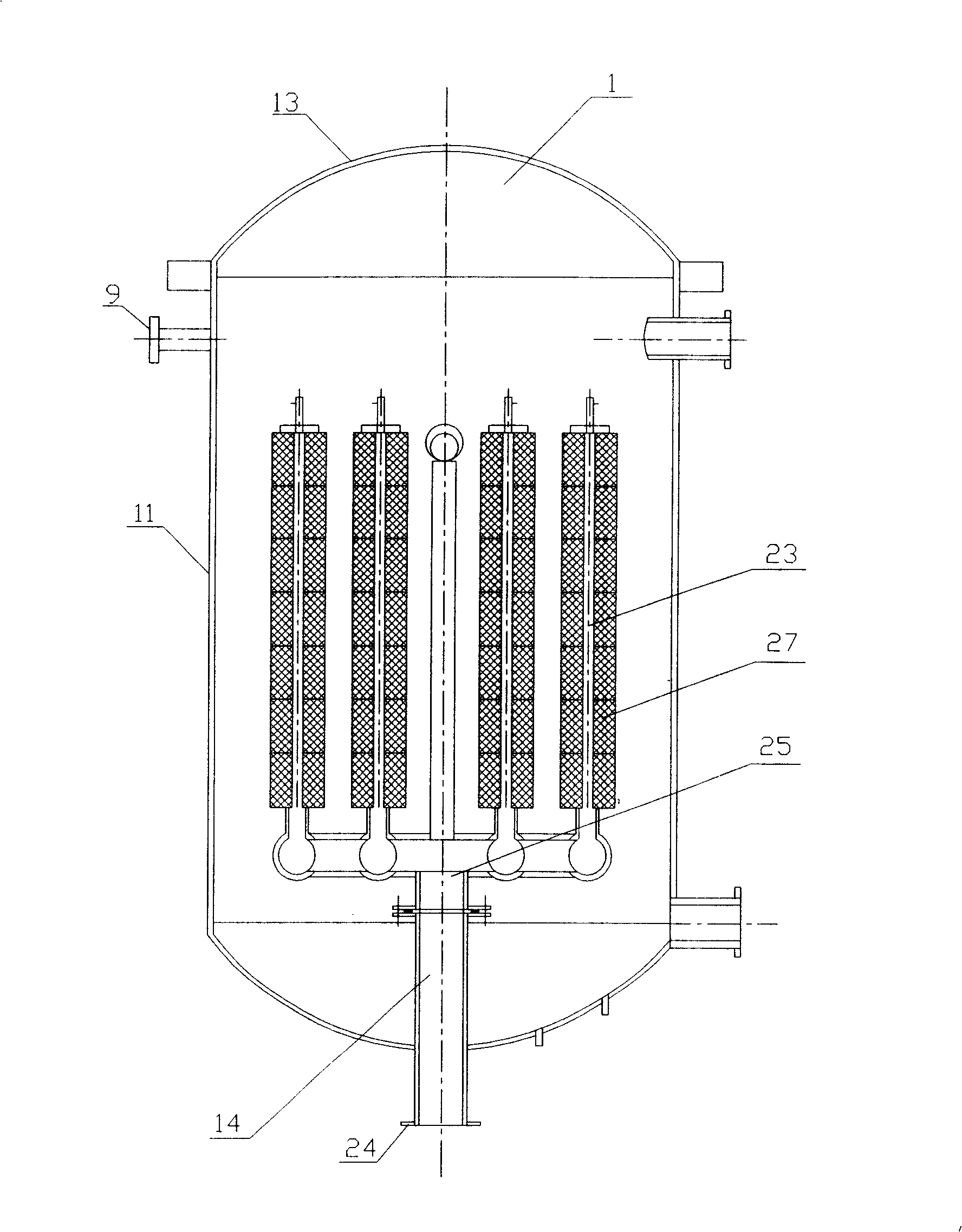 Bobbin-yarn liquid-ammonium treating apparatus