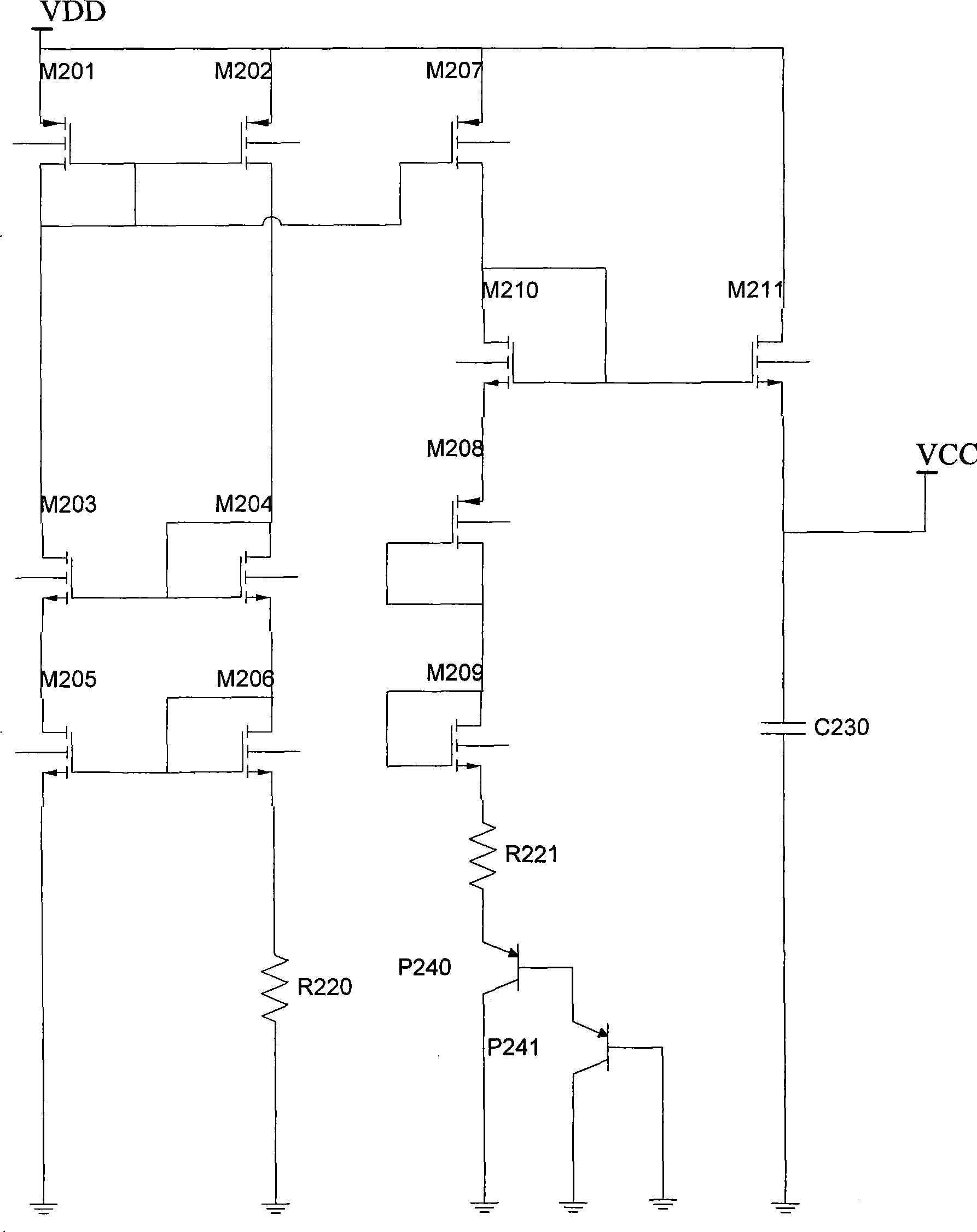High and low voltage changeover circuit