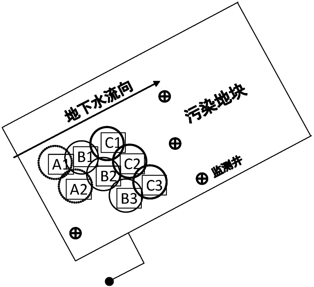 Large-diameter lath drill type in-situ remediation system