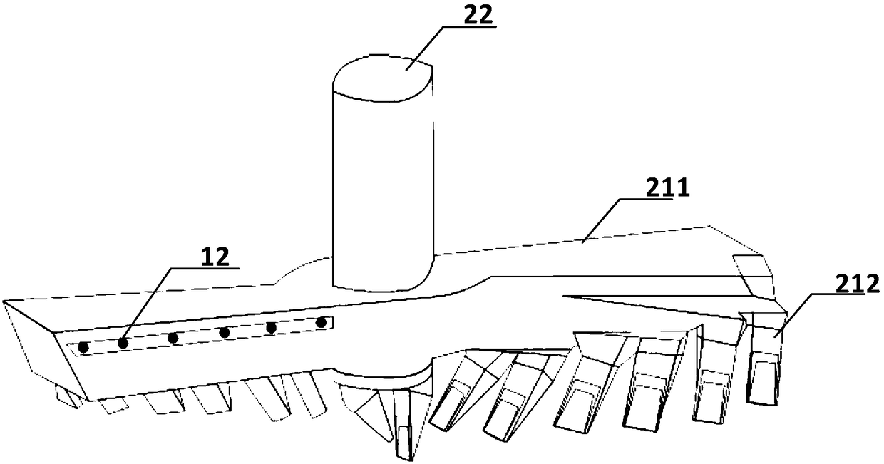 Large-diameter lath drill type in-situ remediation system