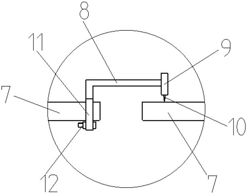 Horizontal correcting device and method of two spindles of rolling detection machine