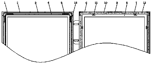 Sealing structure of refrigerator door seam