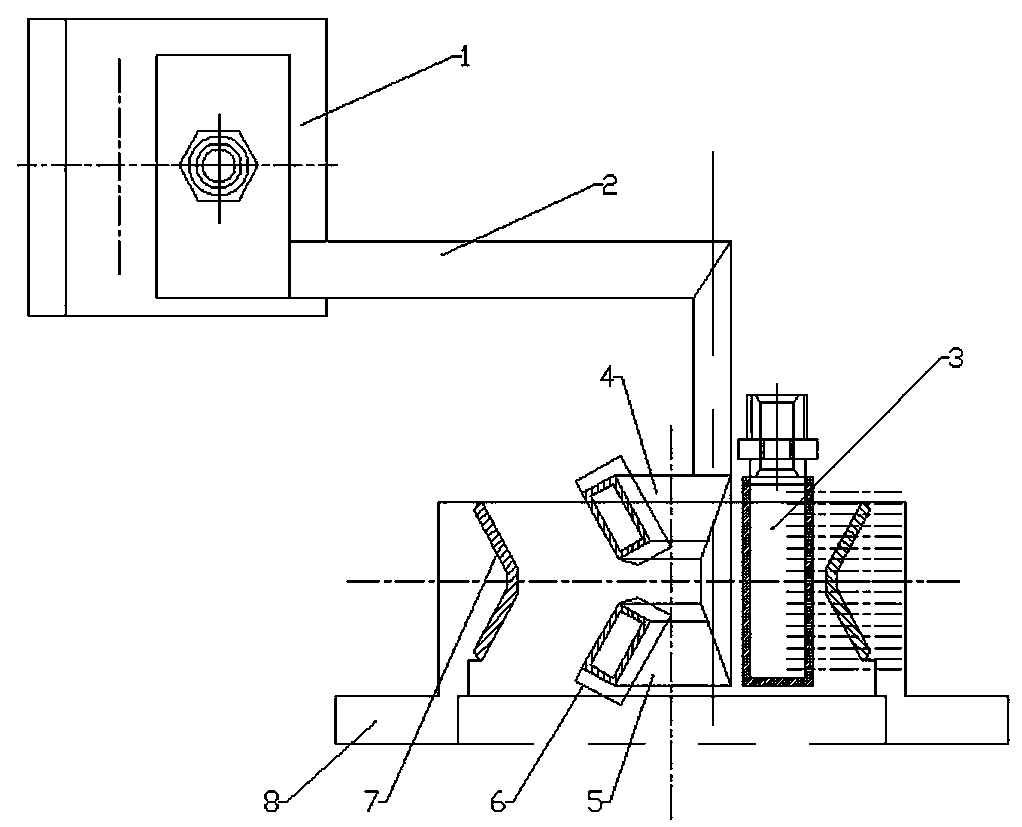 Inner hole quenching inductor for dual-conical-surface bearing sleeve ring