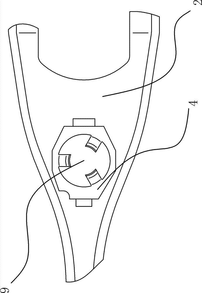 Elastic connection device for release shift fork of automobile clutch
