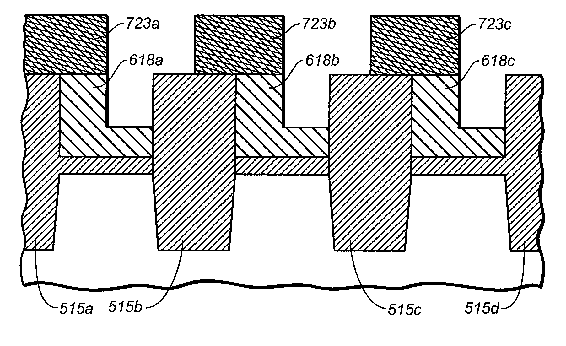 Methods of forming nonvolatile memories with L-shaped floating gates