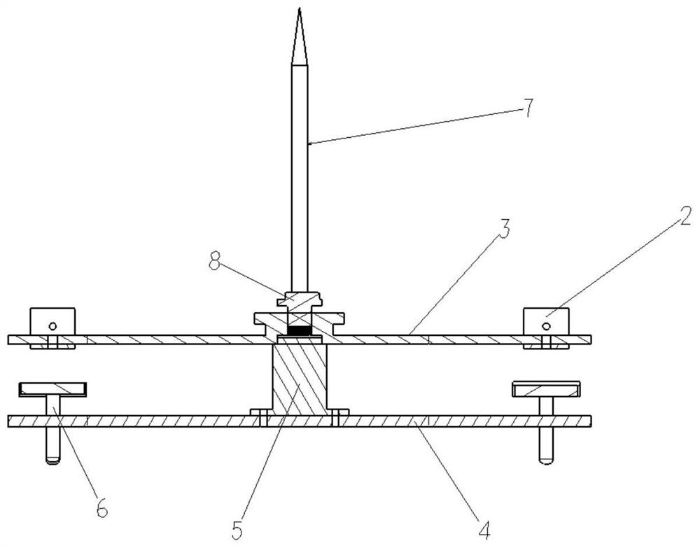 Inertial navigation pose precision adjusting and mounting device for unmanned aerial vehicle