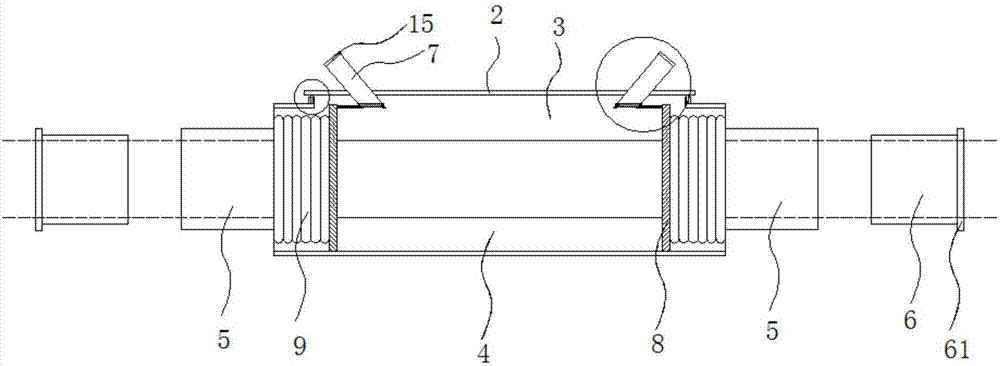 Waterproof explosion-proof box for cable intermediate connector