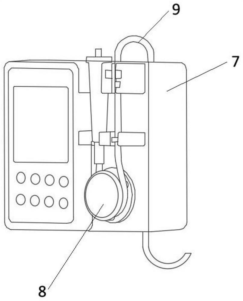 A medicinal liquid injector and an enteral nutrition pump with the injector