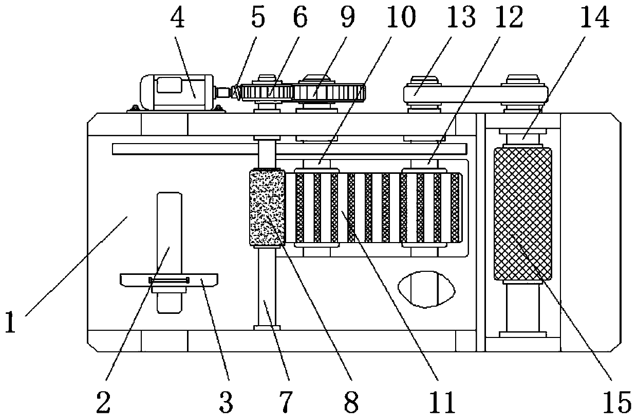 Paper feeding device for vertical printing machine
