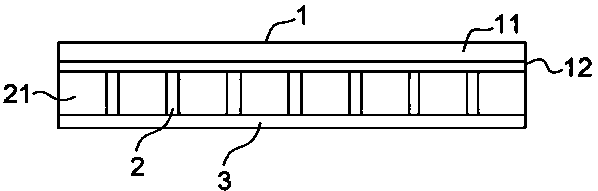 A three-layer composite floor and its manufacturing method