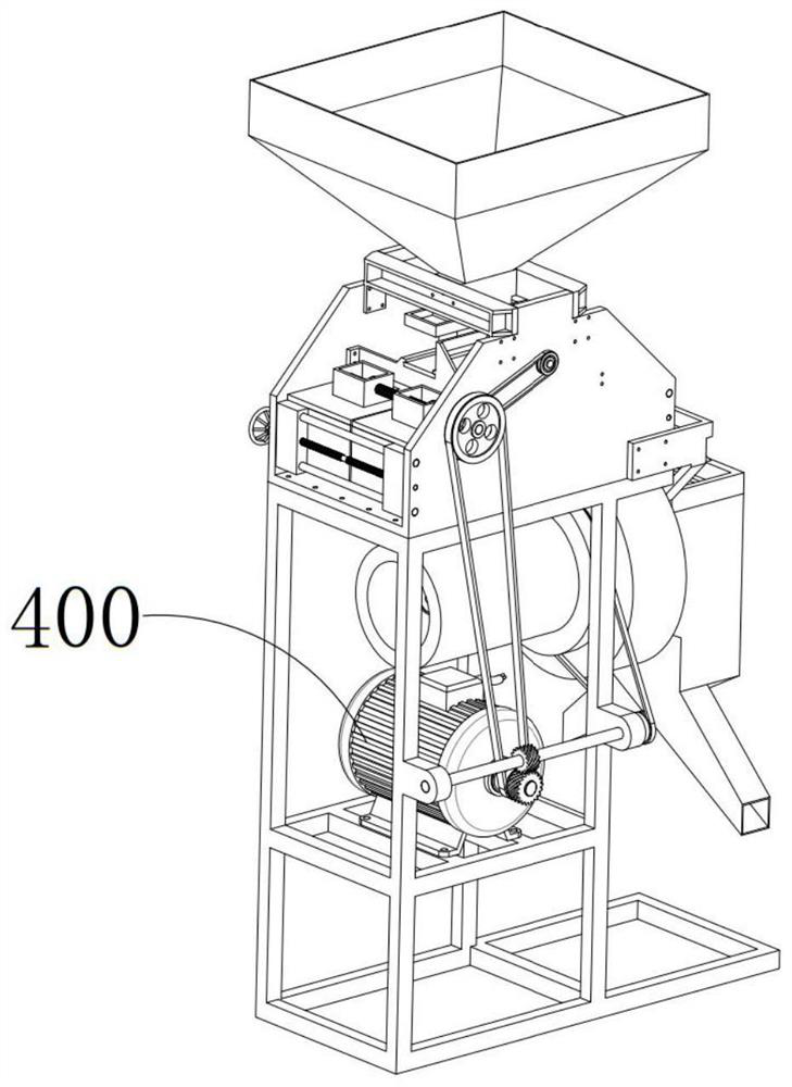 Chain grinding plate structure applied to rice peeling processing