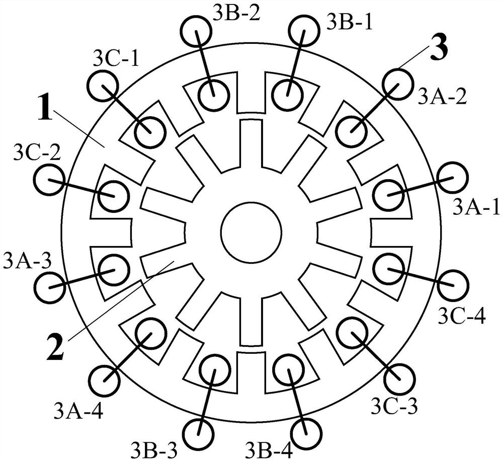 Ring winding reluctance motor, system and control method thereof