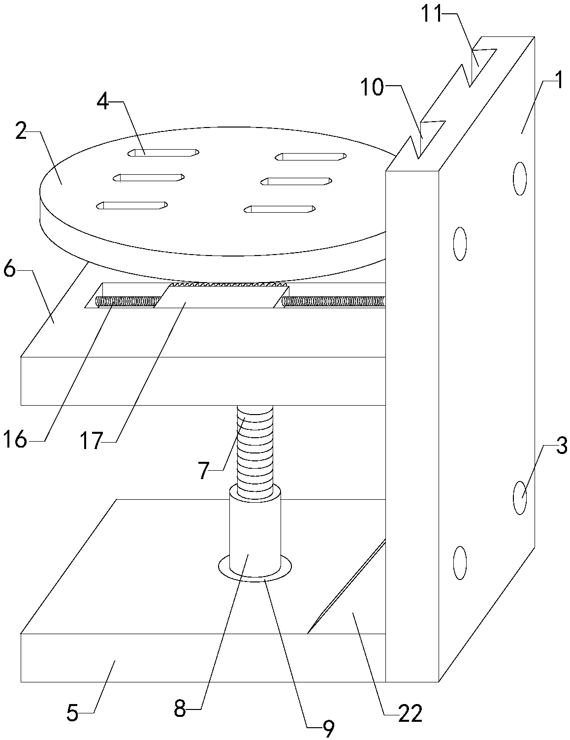 An observation platform for construction surveying