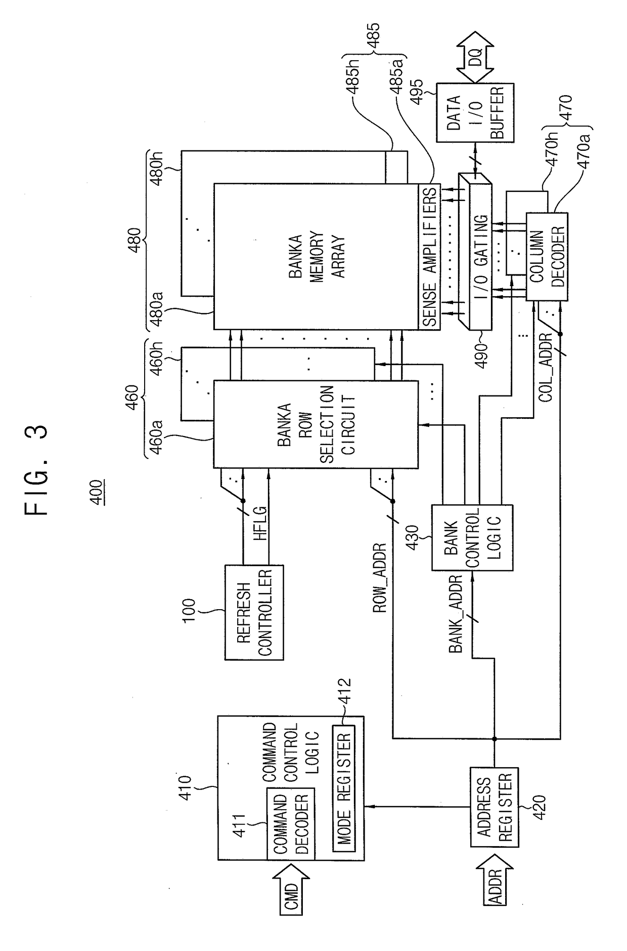 Memory device performing hammer refresh operation and memory system including the same