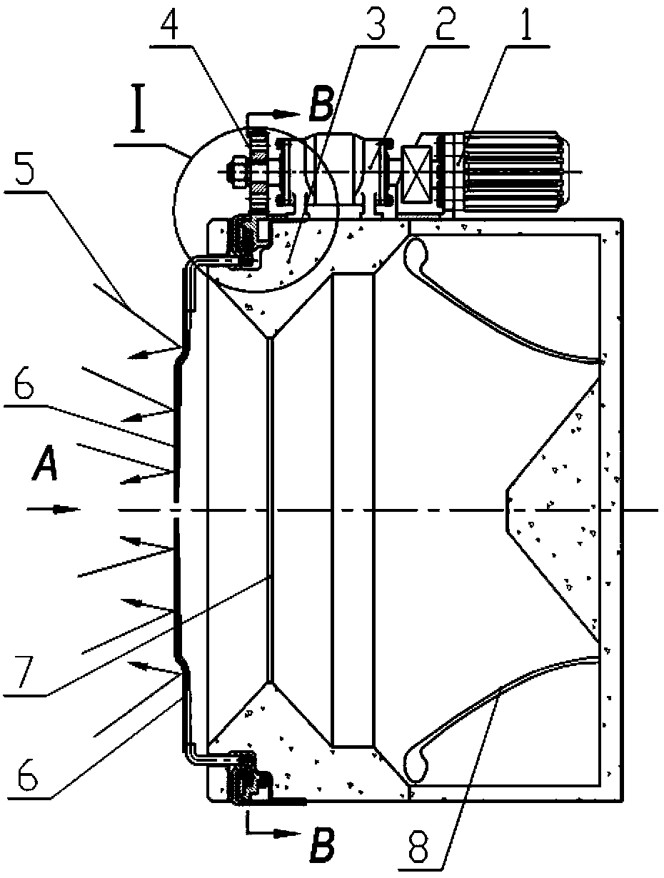 Protective device of solar Stirling engine heat absorber