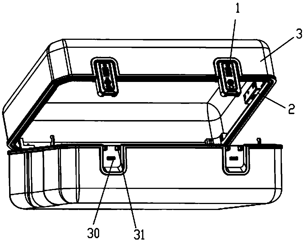 Simple type password lock for suitcase