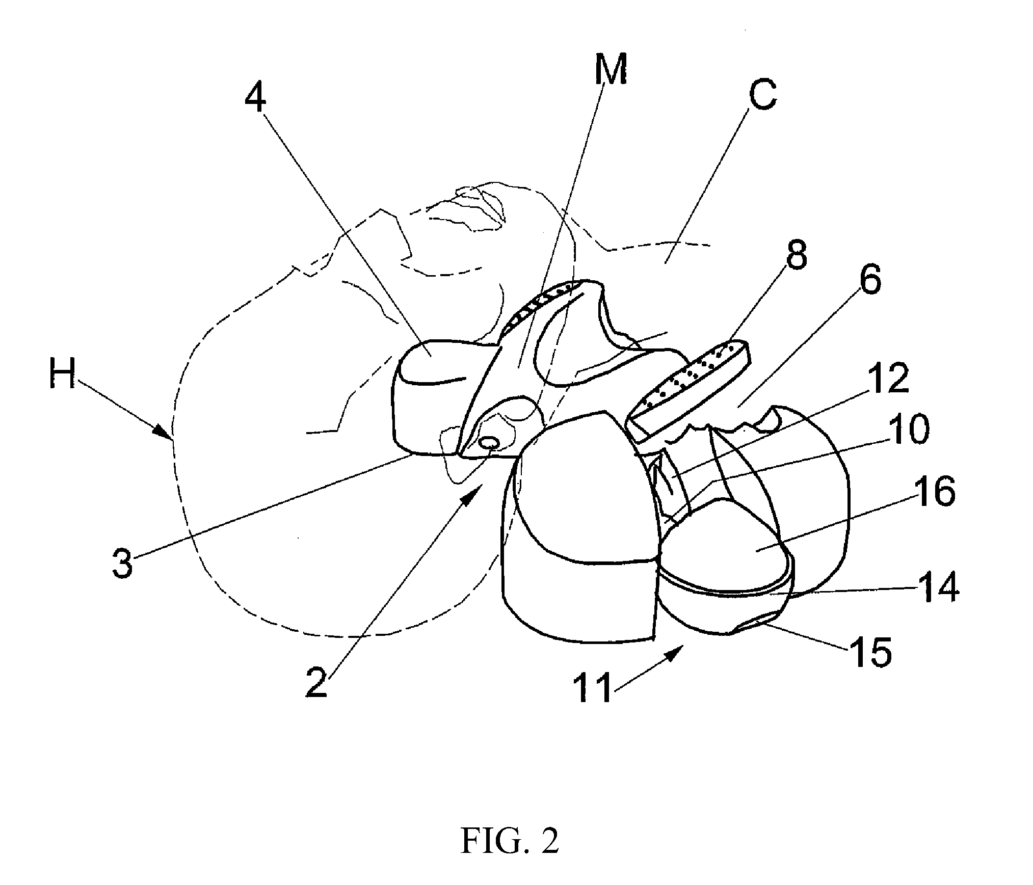 Mandibular and neck support and positioning device