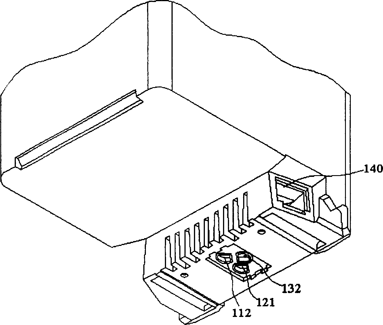 Ink box and body structure of ink box possessing multiple compartments