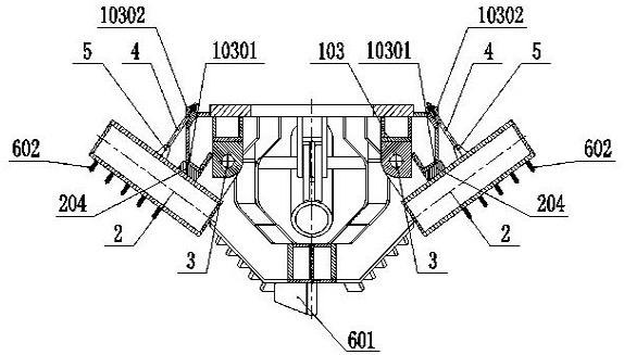 Shaft boring machine and cutterhead thereof