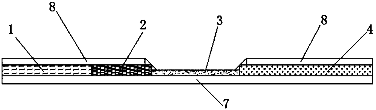 Immunochromatography test strip for detecting capsaicin in gutter oil and preparation method thereof