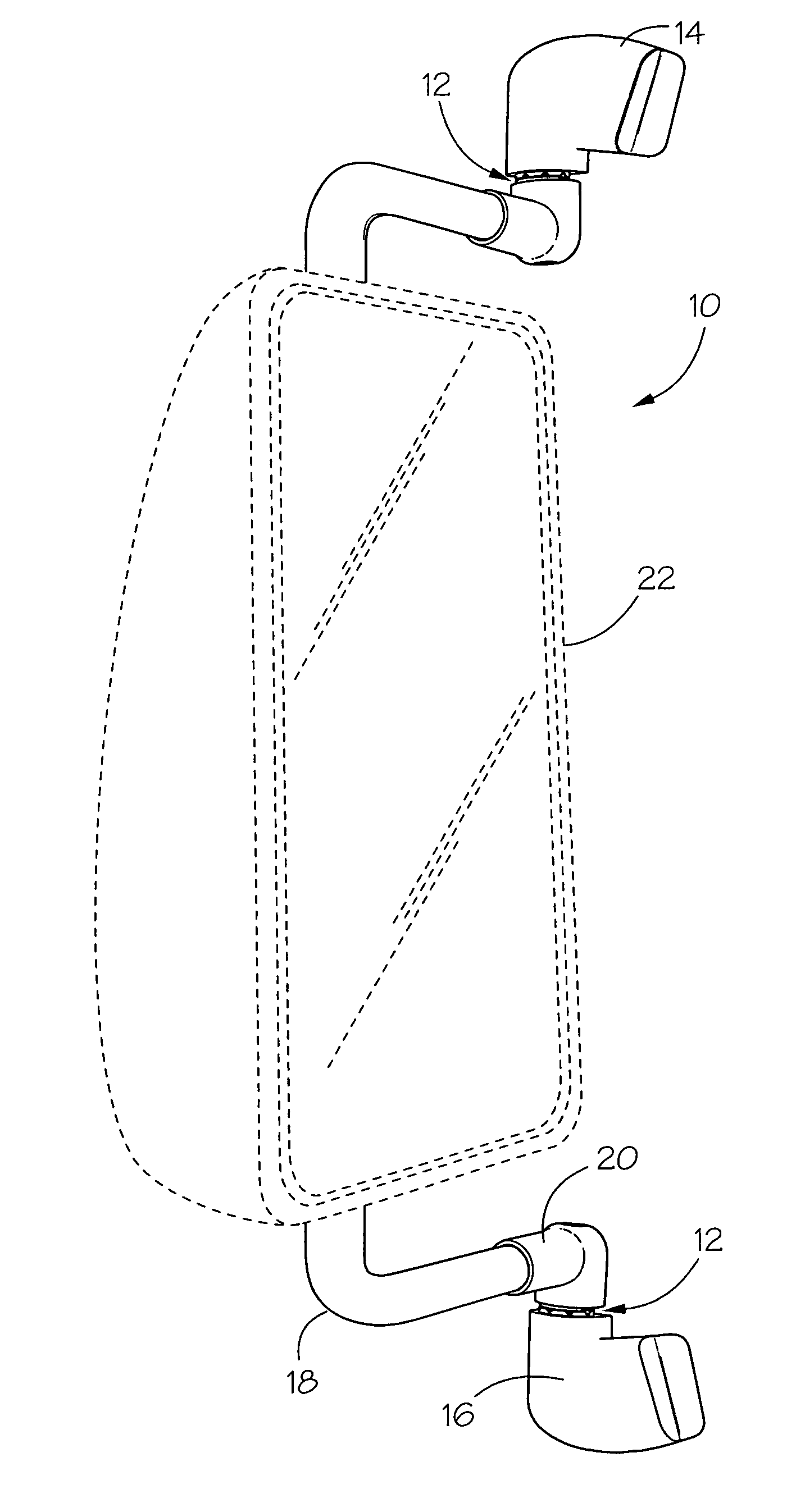 Multi-axis pivoting detent joint assembly for an exterior vehicle mirror