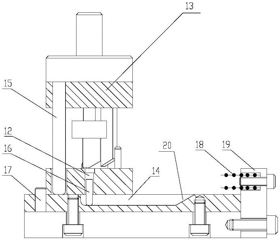 A diode bending die