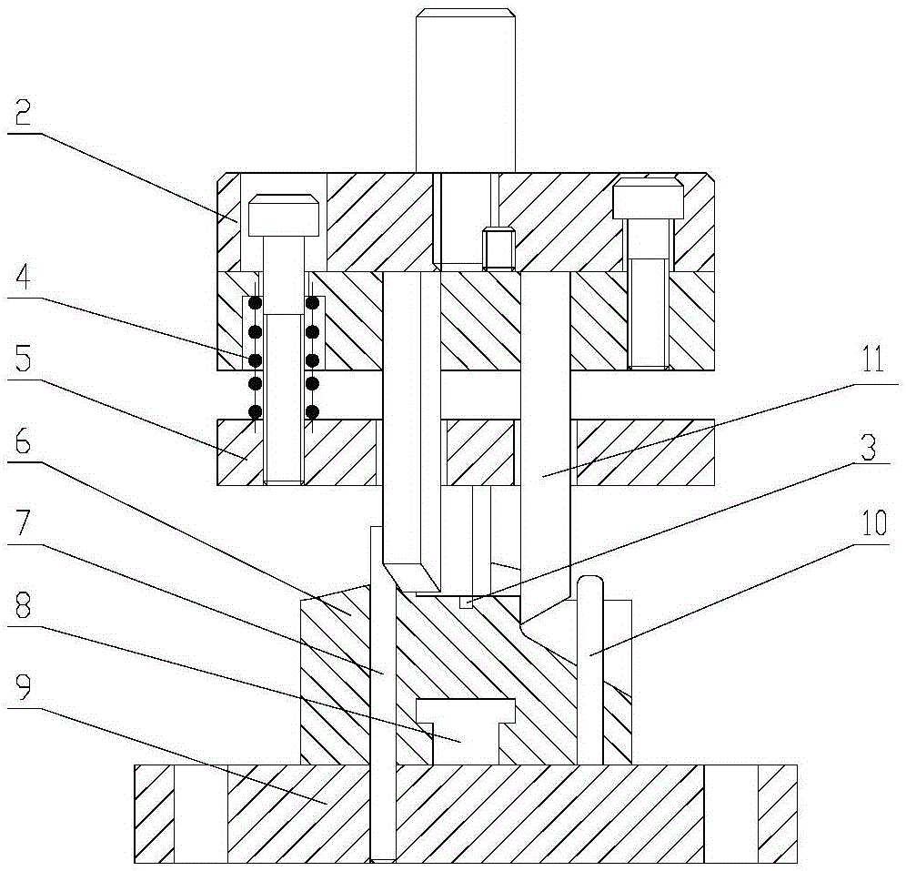 A diode bending die