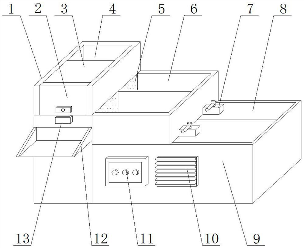 A kind of sewage treatment equipment for hotel and its using method