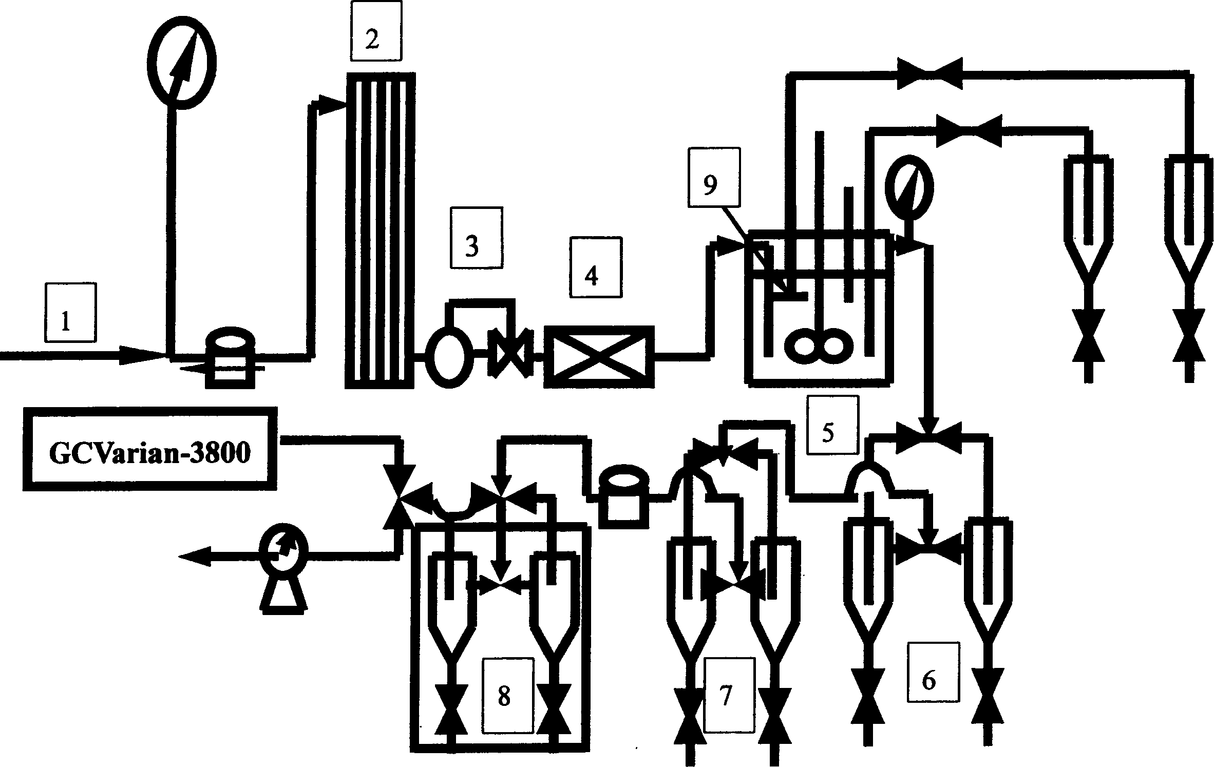 Technological process of preparing diesel oil fraction selectively with Fischer-tropsch synthetic gas