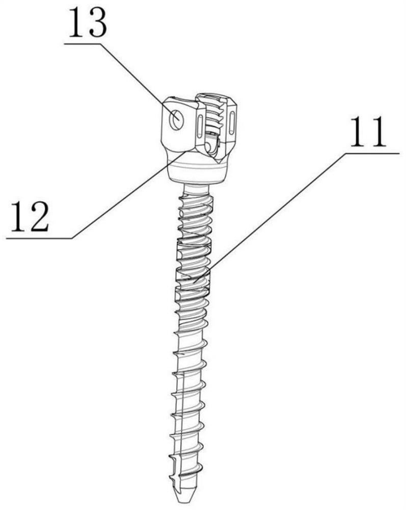 A minimally invasive surgical component for spinal internal fixation