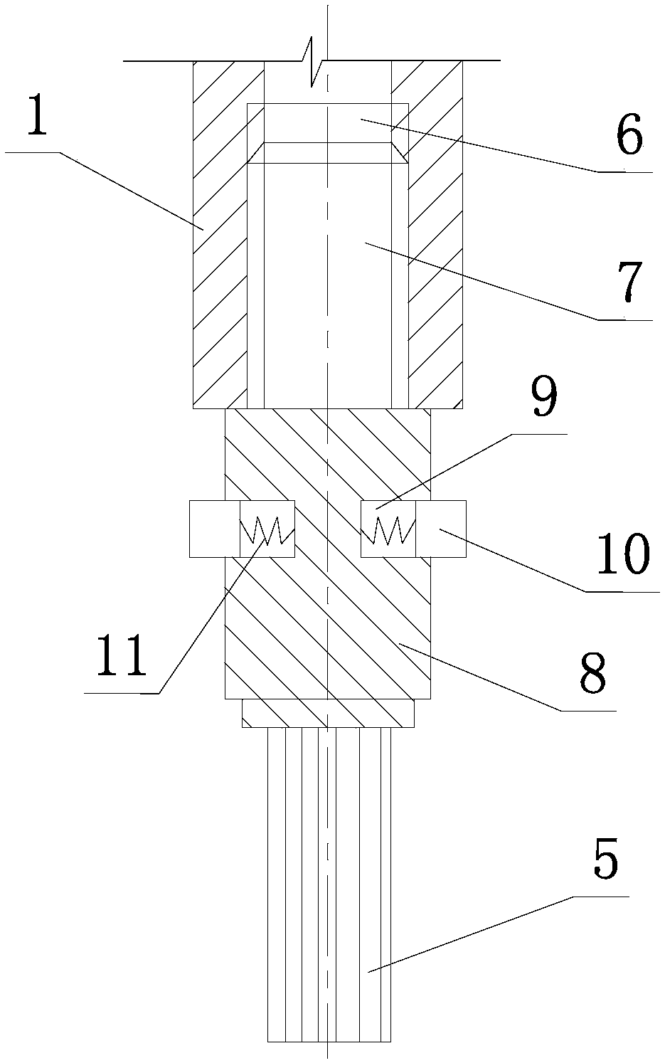 Drill bit for breaking waste pipe pile, and method for breaking waste pipe pile and pouring new pile