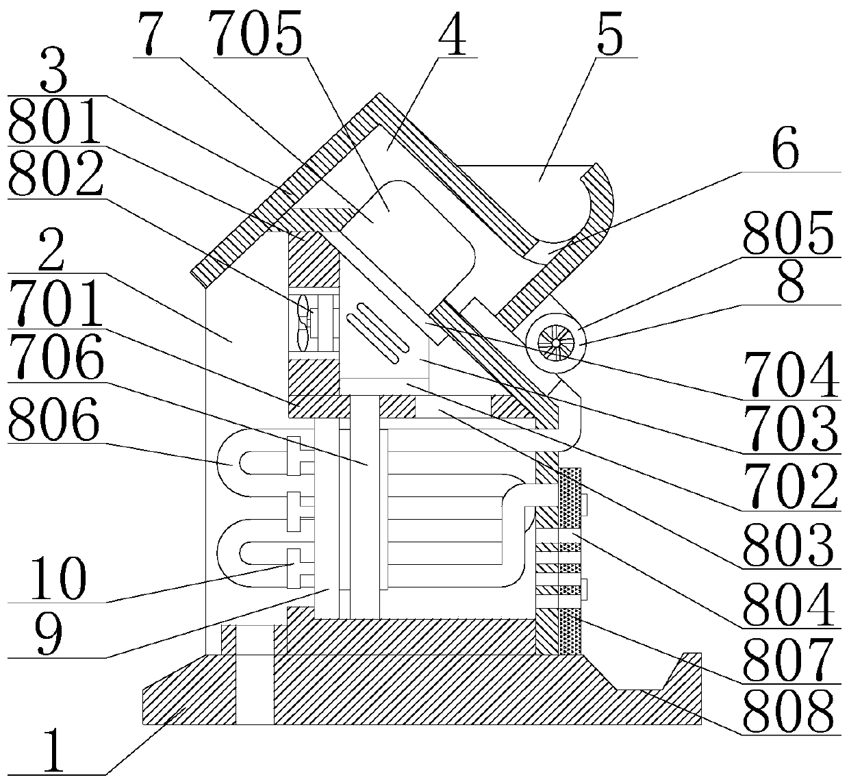 Electrical automatic heat dissipation electrical cabinet