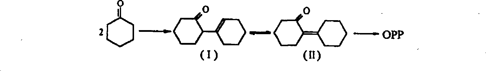 O-phenyl phenol preparation catalyst by cyclohexanone dimer dehydrogenation and preparation method thereof
