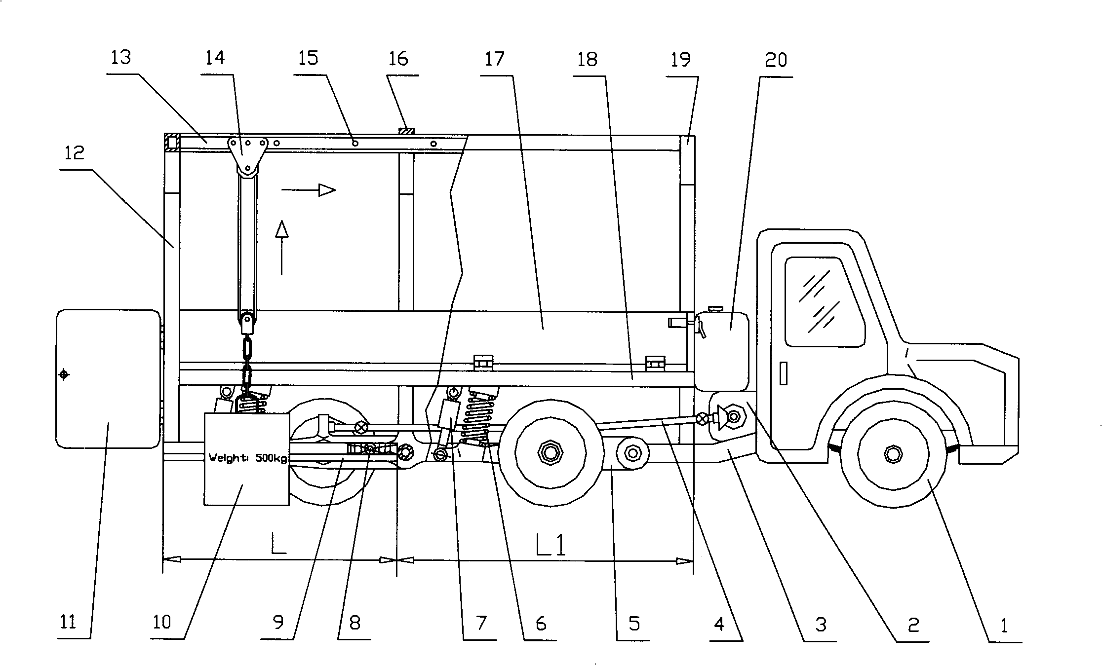 Movable bearing surface type automobile