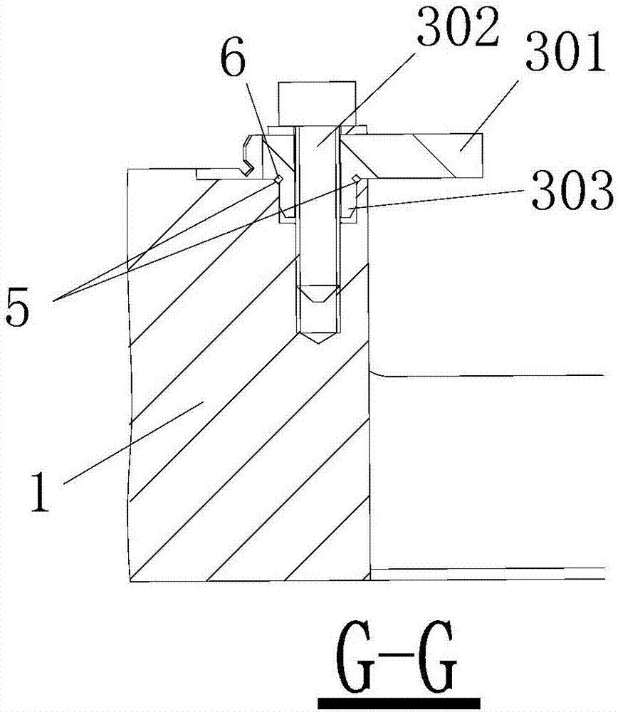 Turning clamp and turning fixing method for thin-wall deforming part