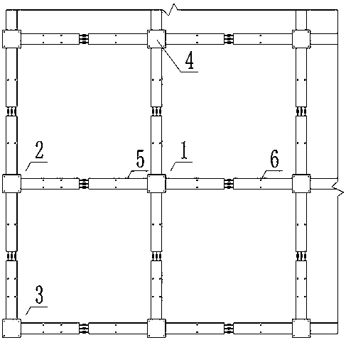 Fabricated building frame structure unit