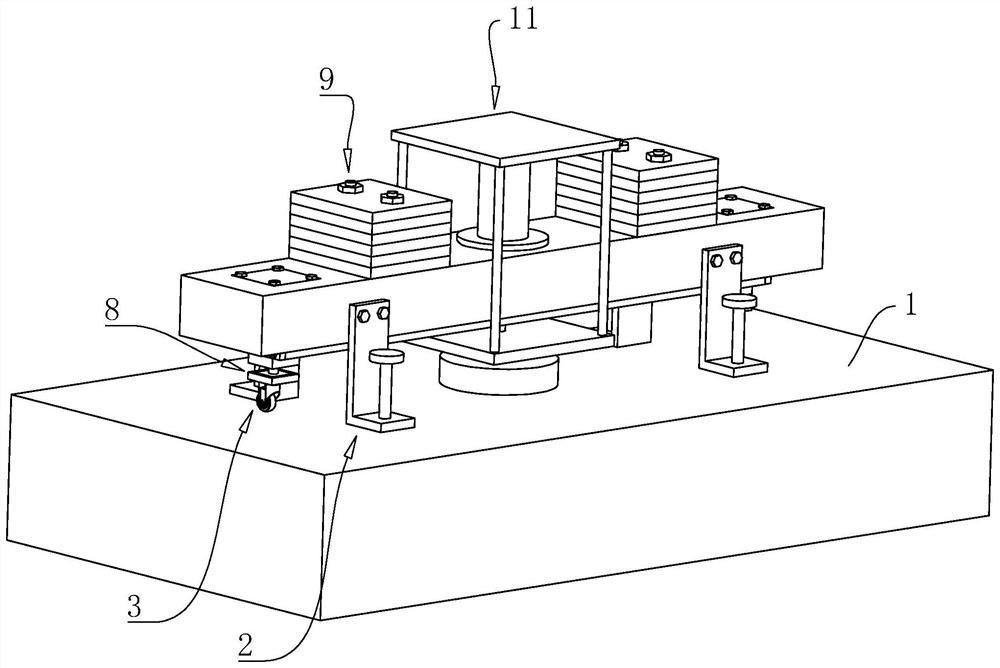 Pile foundation pulling resistance detection device