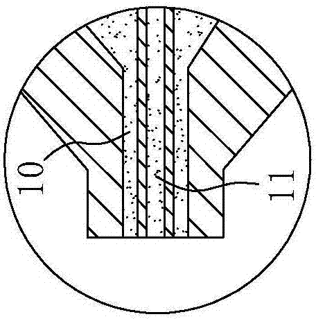 Twin-screw extrusion production equipment for stuffing-containing noodles