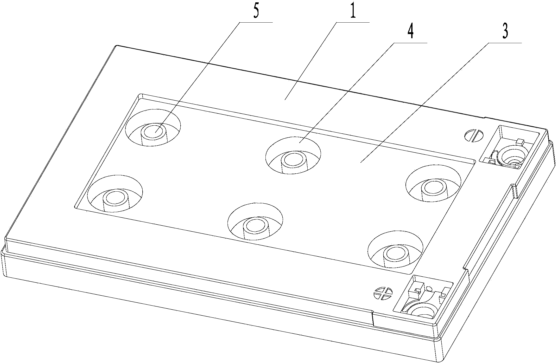 Lead-acid storage battery cover