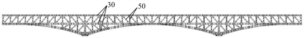 Truss type steel aqueduct with corrugated web plates