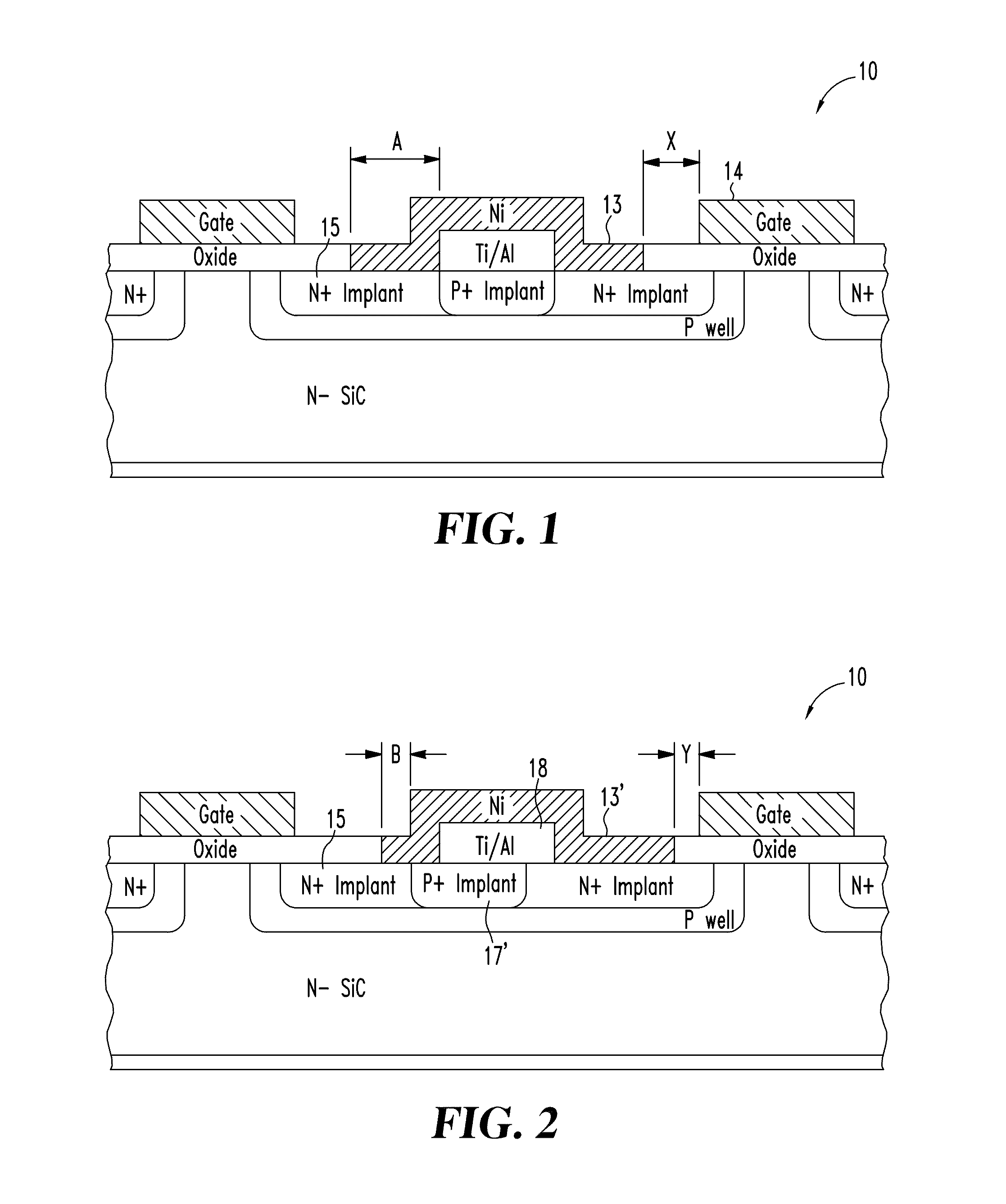 SIC power DMOSFET with self-aligned source contact