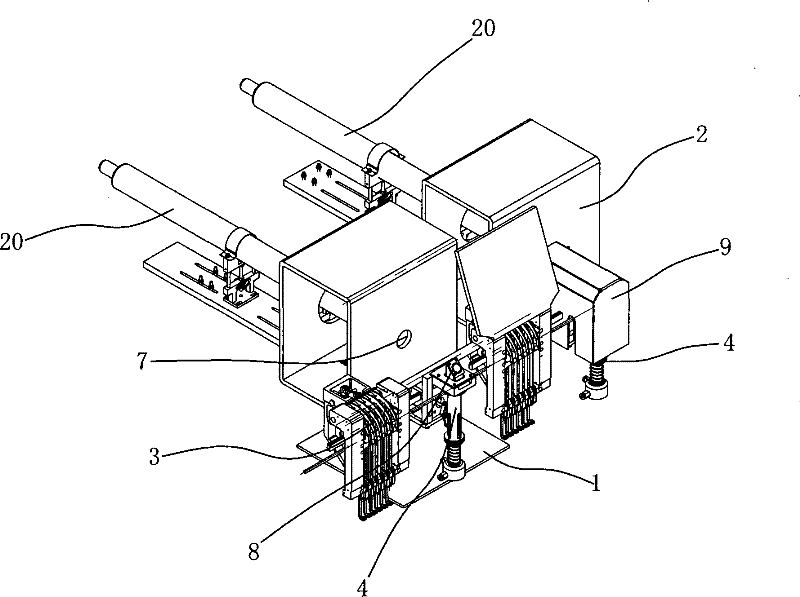 Laser cutting device of embroidery machine and laser embroidery integrated machine thereof