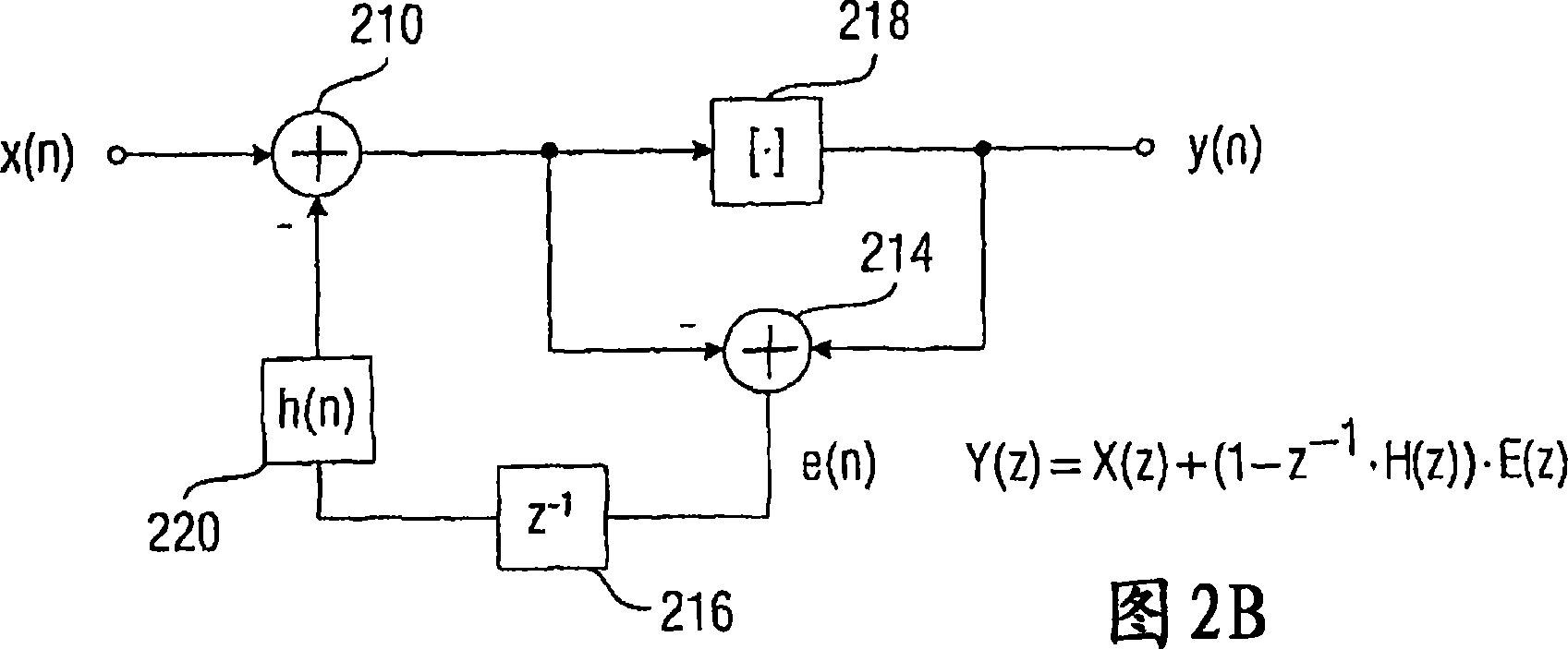 Device and method for processing a signal with a sequence of discrete values