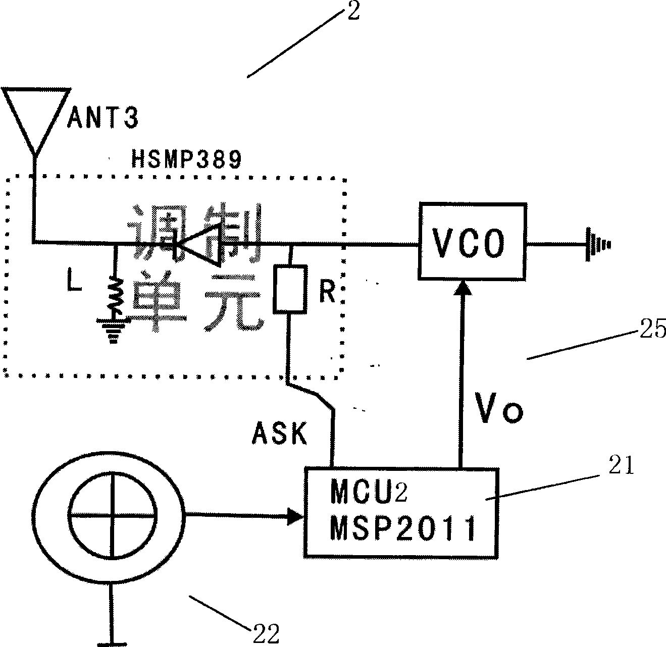 UHF active-mode active electronic label communication system